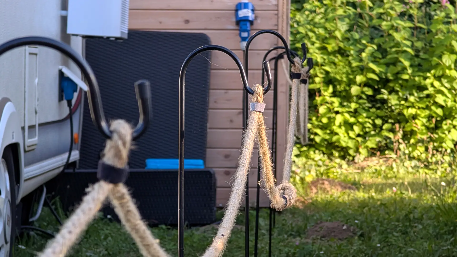 Fairy lights as fence