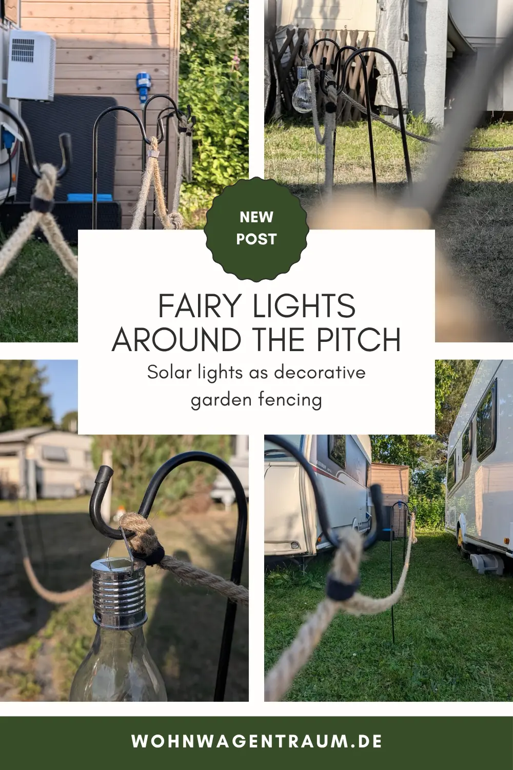 Fairy Lights Around the Pitch — Solar Lights as Decorative Garden Fencing