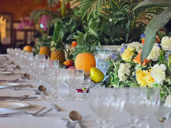 Magnificently decorated table