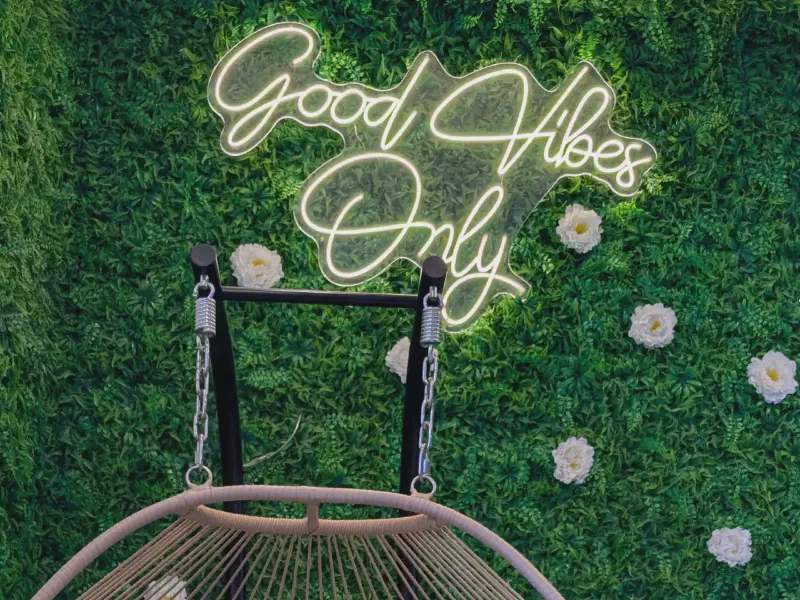 Good vibes only LED Schriftzug