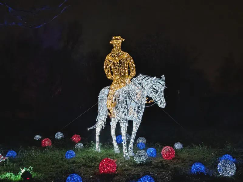 A cowboy riding